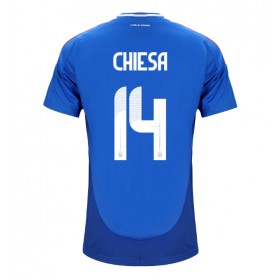 Italien Federico Chiesa #14 Hemmakläder EM 2024 Kortärmad